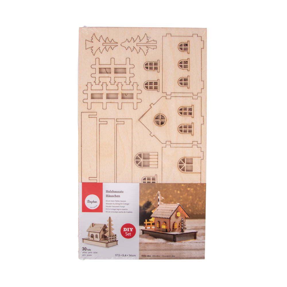 Holzbausatz Häuschen x1,  FSC 100%,  1 Set