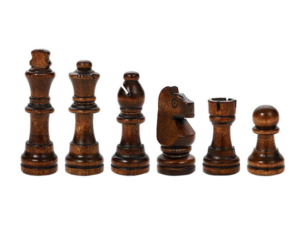 Schach, Dame, Backgammon, großes Holzspiel, 3-in-1
