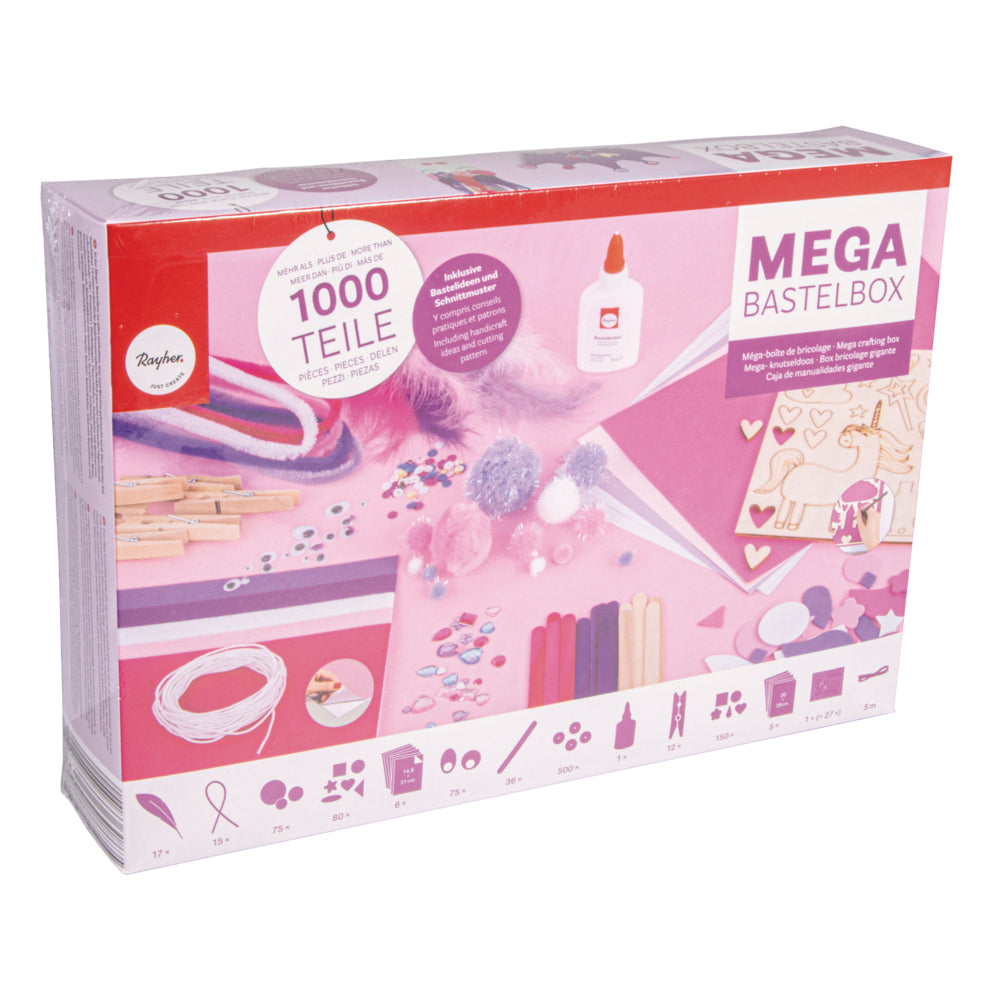 Mega-Bastelbox Unicorn 1.000 Teile,