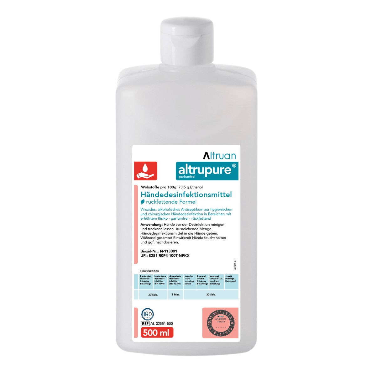 Altrupure® Händedesinfektionsmittel | Flasche (500 ml)