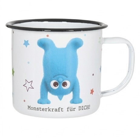 Becher Metall mit Henkel, Mutmacher, 4-fach sortie