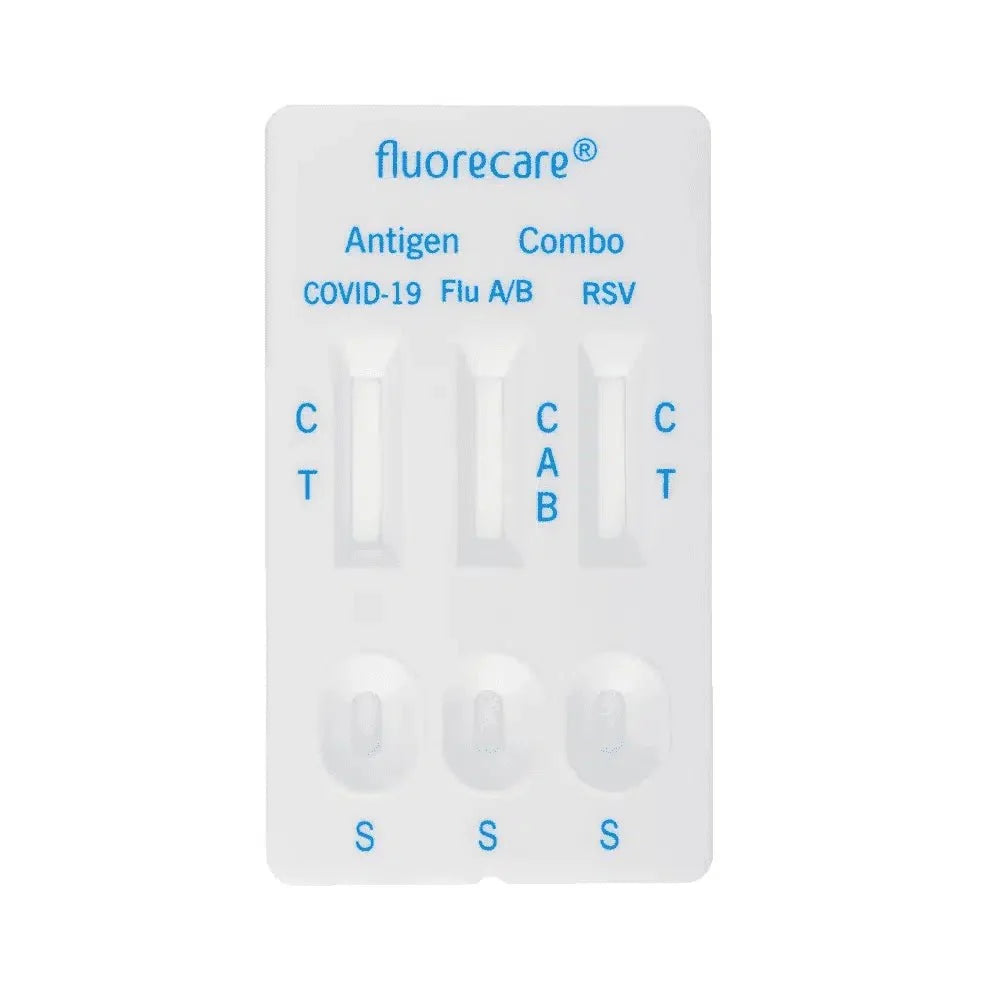 Fluorecare SARS-CoV-2, Influenza A + B & RSV Antigen Kombi Test, 1 Stück | Packung (1 Test)