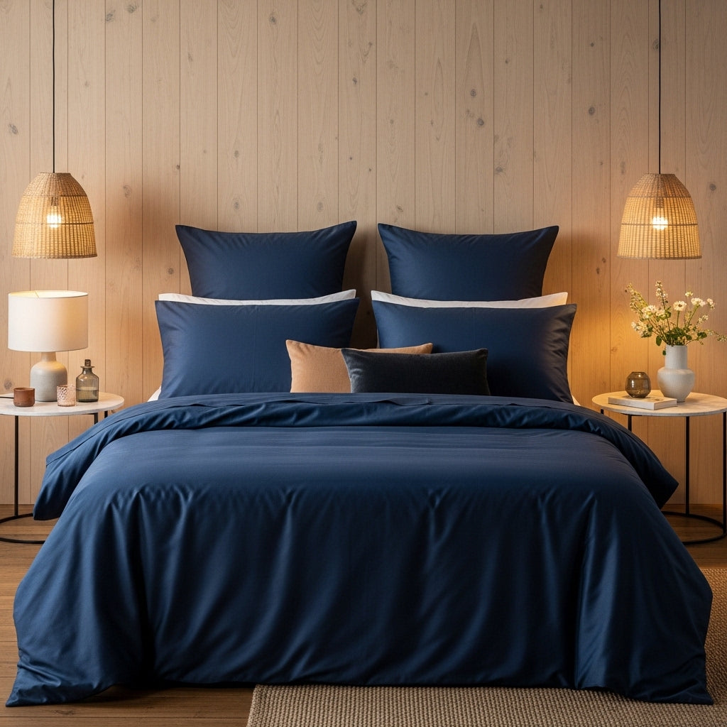 Luxe Baumwolle Satin 2-Kissenbezug Set