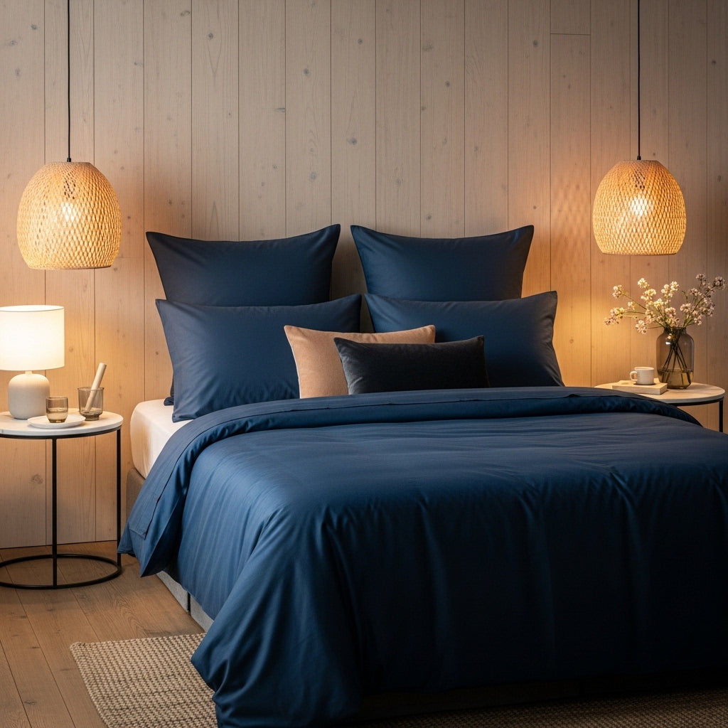 Luxe Baumwolle Satin 2-Kissenbezug Set
