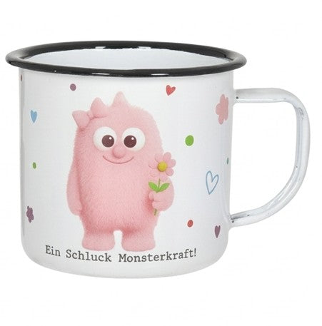 Becher Metall mit Henkel, Mutmacher, 4-fach sortie