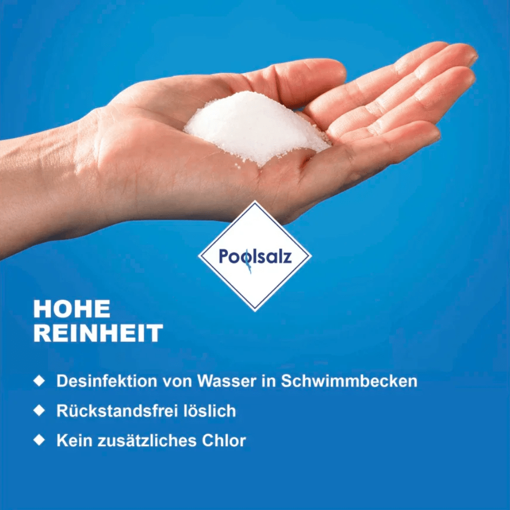 Salinen Poolsalz reinstes Siedesalz ohne Trennmittel | Sack (25 kg)