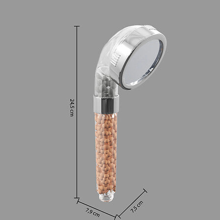 Kugelfilter-Duschkopf, transparent