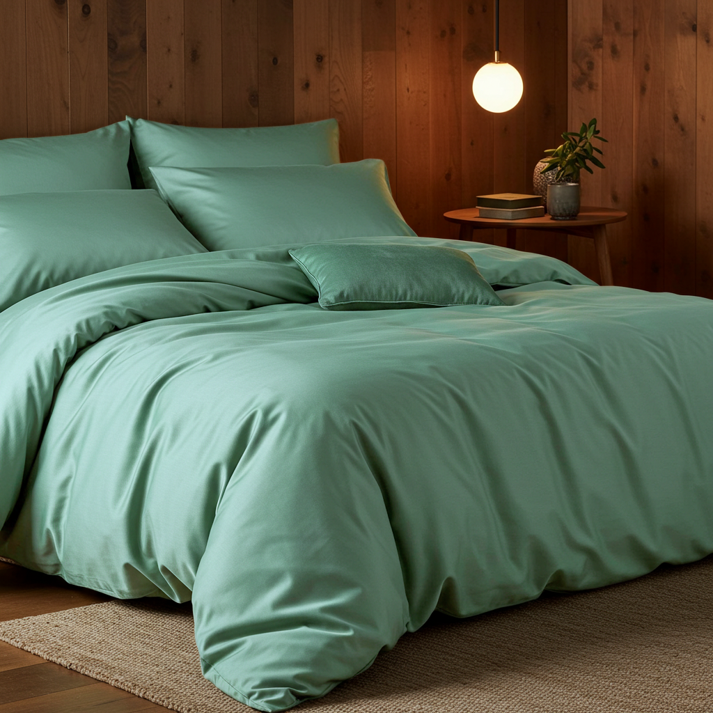 Luxe Baumwolle Satin 2-Kissenbezug Set