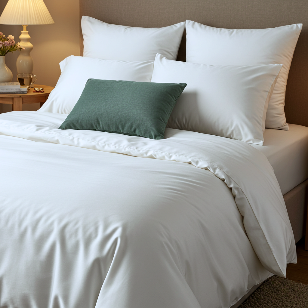 Luxe Baumwolle Satin 2-Kissenbezug Set