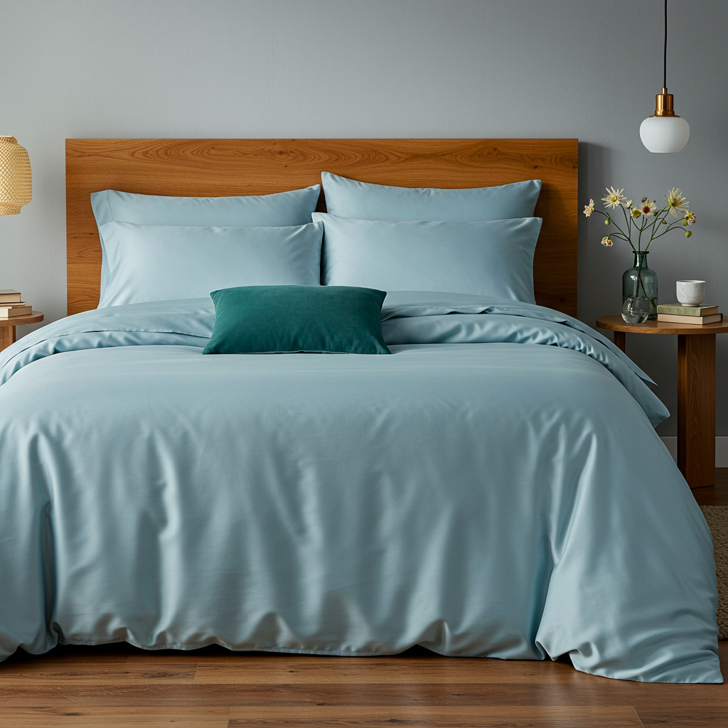 Luxe Baumwolle Satin 2-Kissenbezug Set
