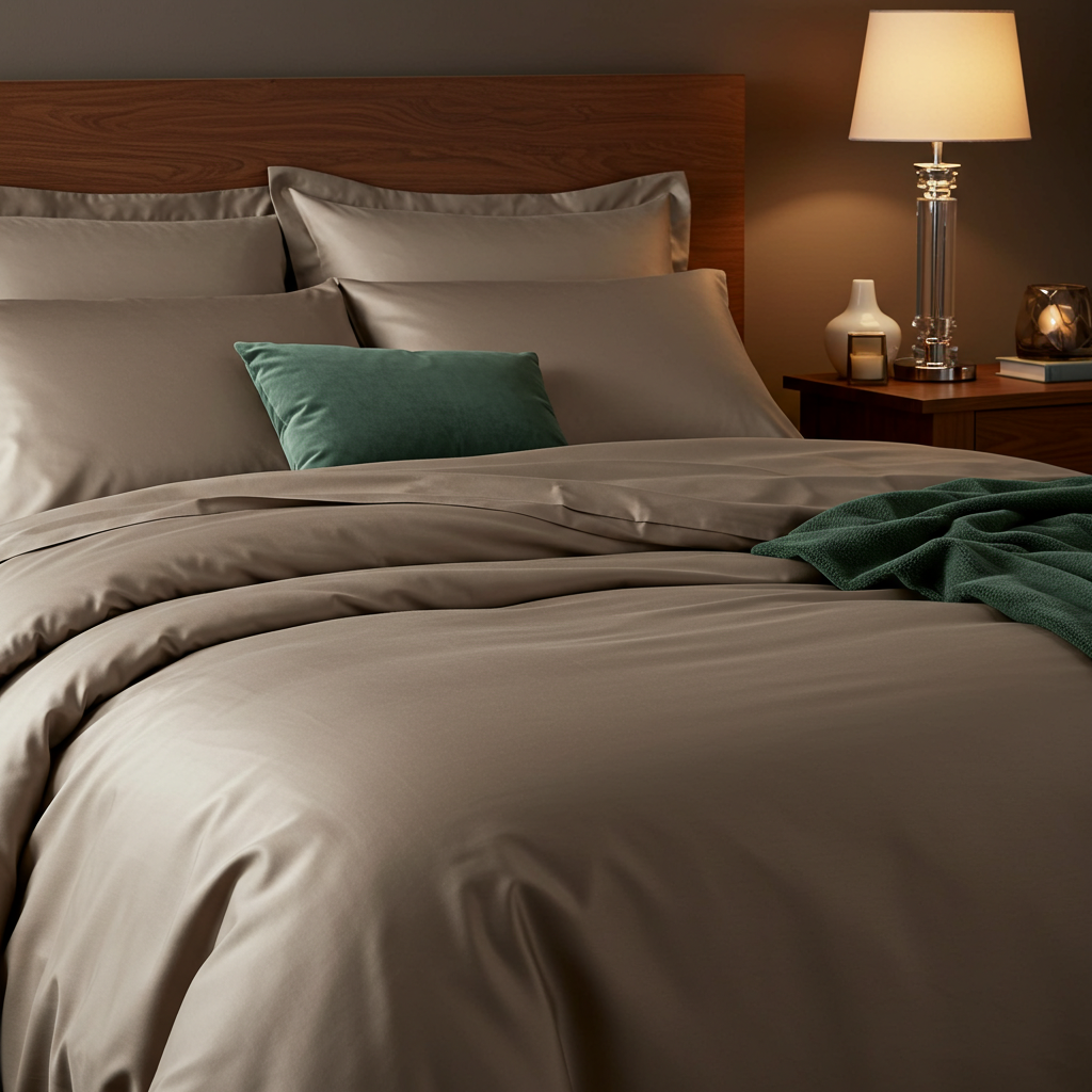 Luxe Baumwolle Satin 2-Kissenbezug Set