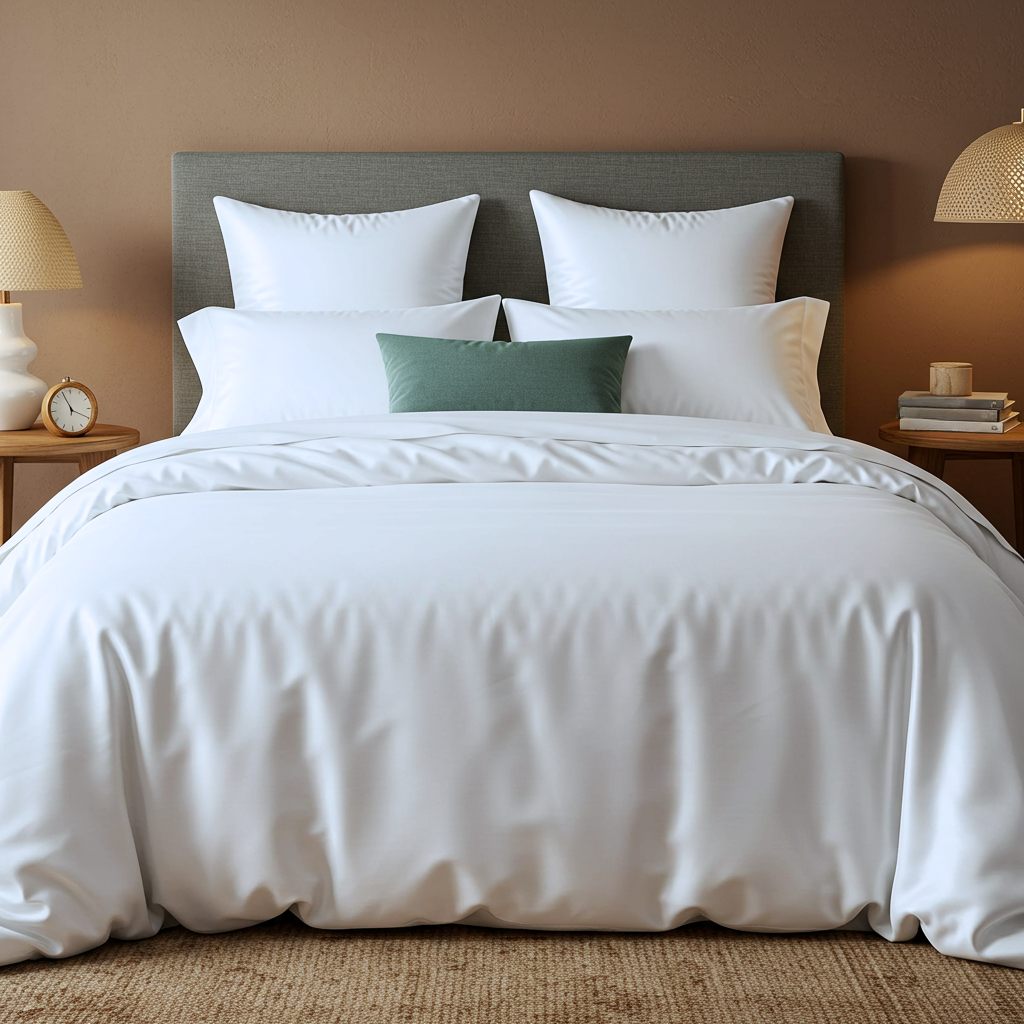 Luxe Baumwolle Satin 2-Kissenbezug Set