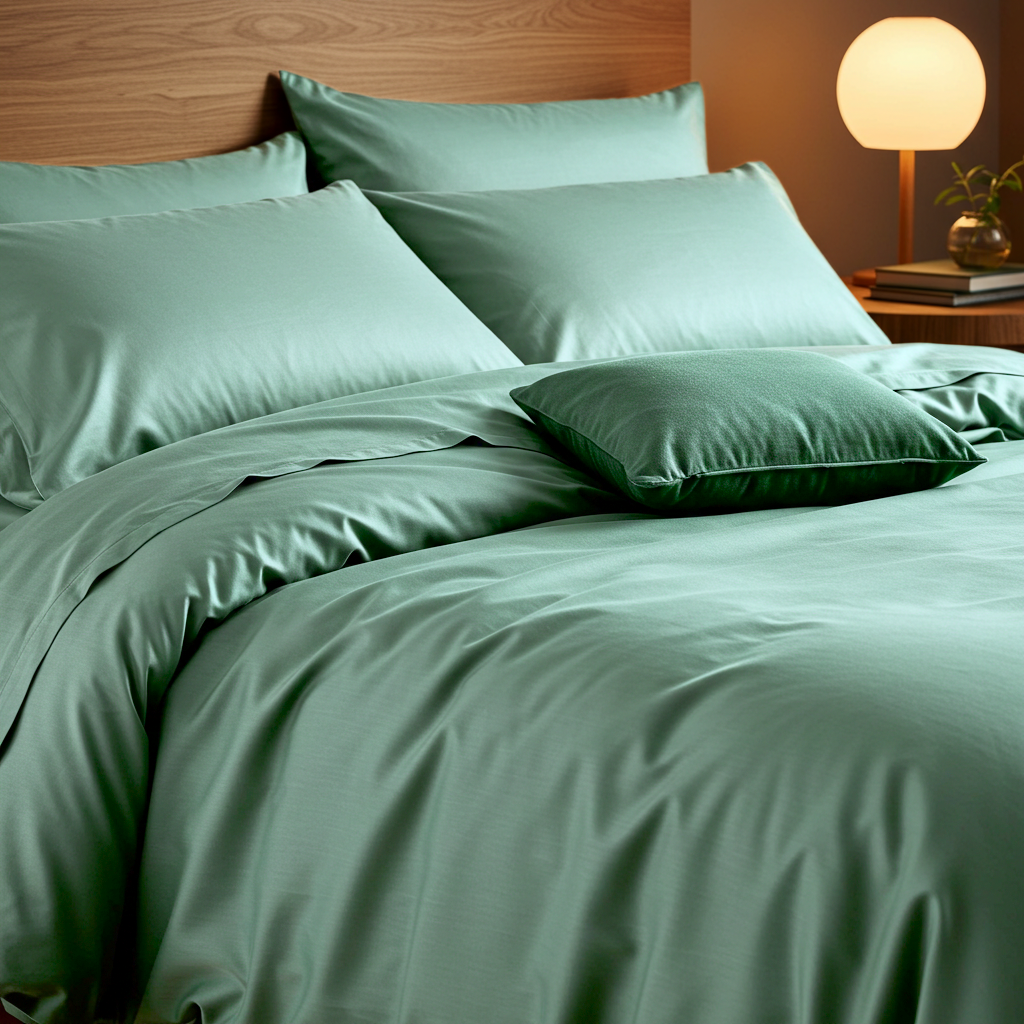 Luxe Baumwolle Satin 2-Kissenbezug Set