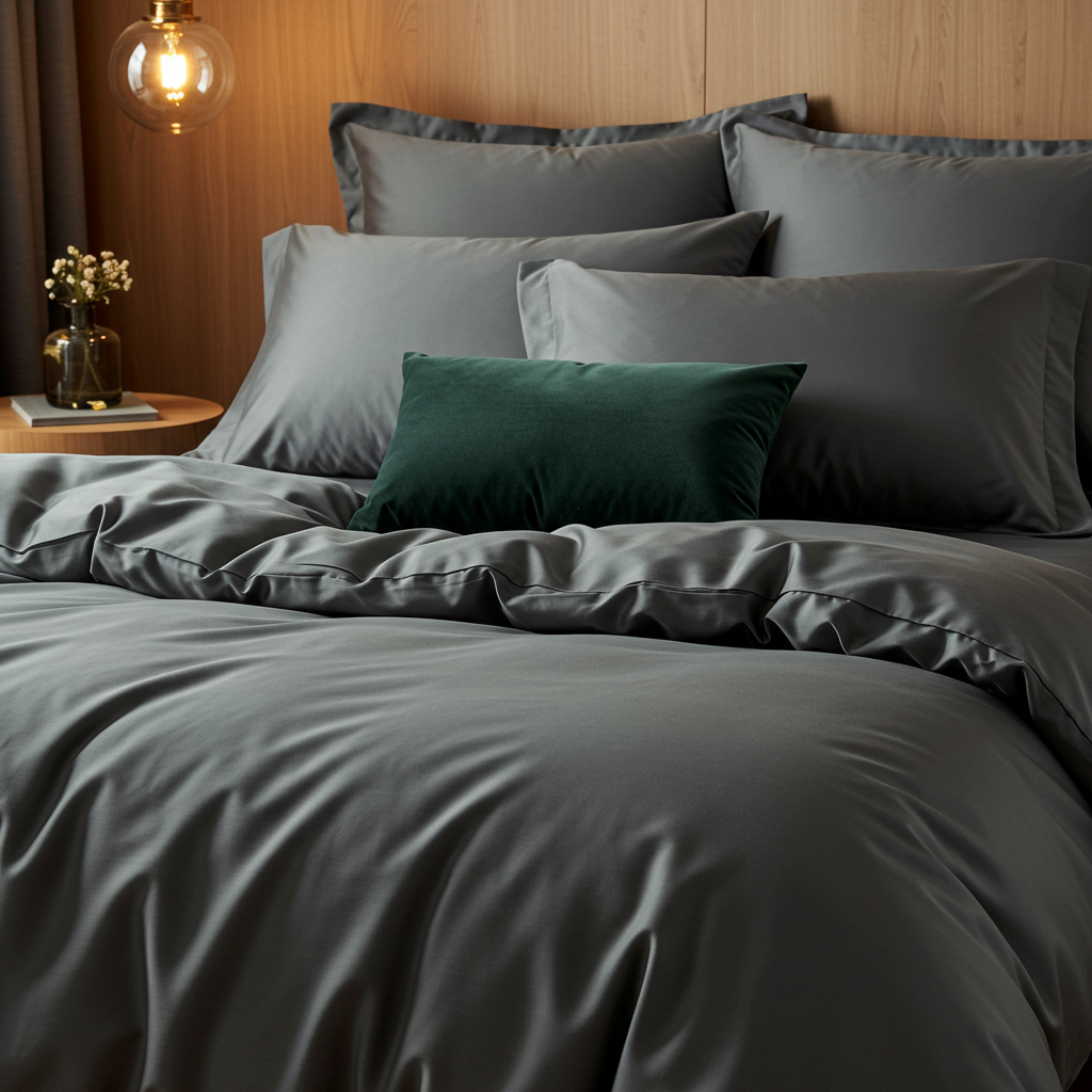 Luxe Baumwolle Satin 2-Kissenbezug Set