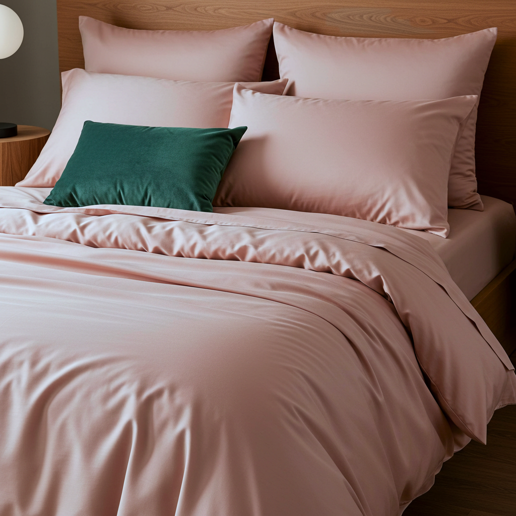Luxe Baumwolle Satin 2-Kissenbezug Set