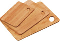 Küchenschneidebrett Bambus Schneidebrett Küchenbrett KESPER 3er Set 35x24 cm