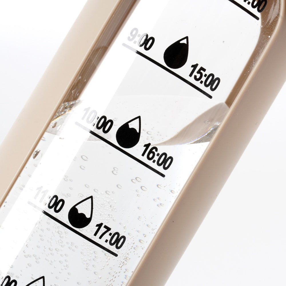 Glaswasserflasche mit Silikonhülle - beige 600ml