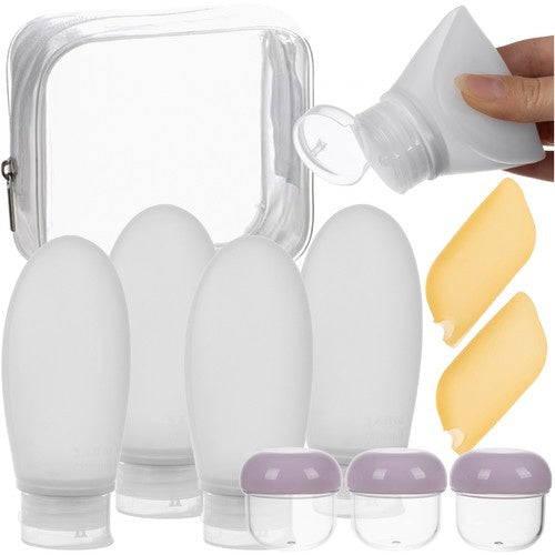 Trizand Reisekosmetiktasche - Kompaktes Reise-Set für das Handgepäck (10-teilig)