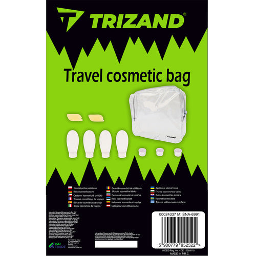 Trizand Reisekosmetiktasche - Kompaktes Reise-Set für das Handgepäck (10-teilig)