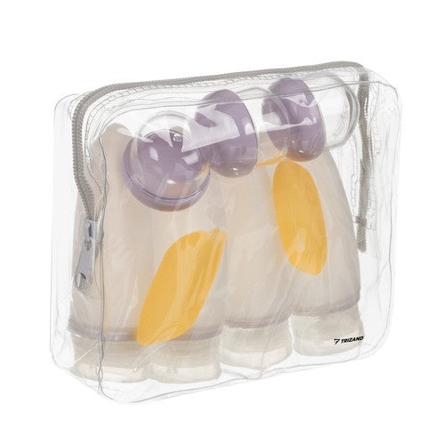 Trizand Reisekosmetiktasche - Kompaktes Reise-Set für das Handgepäck (10-teilig)