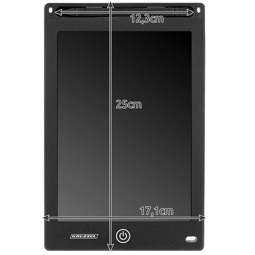 Grafiktablett 10&quot  schwarz XL KRUZZEL 22455