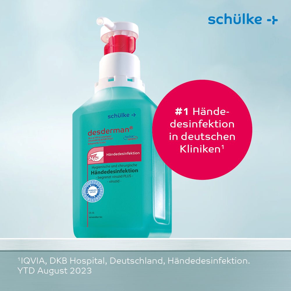 Schülke desderman® Händedesinfektion (ohne Farbstoff/Parfüm)