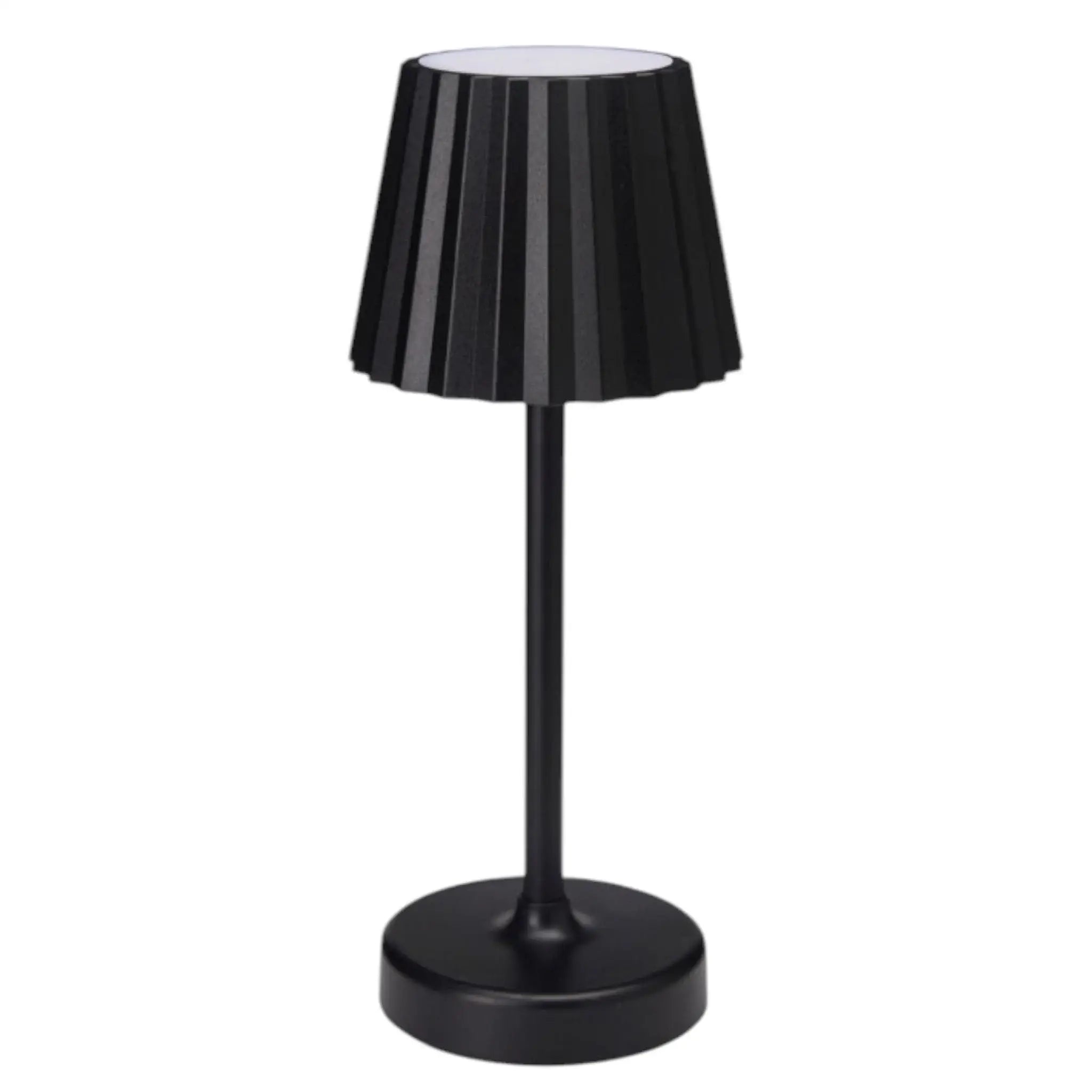 Tischleuchte Lampe Leuchte LED weiß schwarz Batterie Leselampe Nachttischlampe
